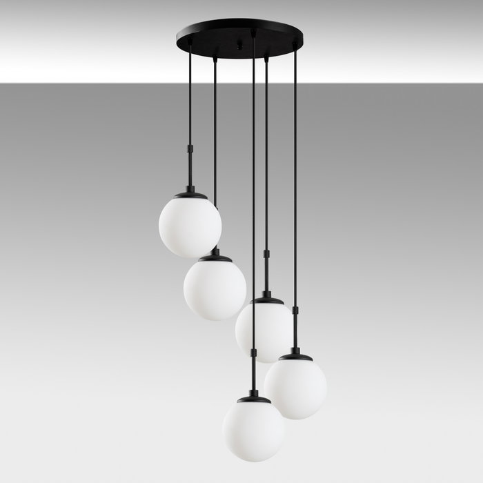 Opviq Lámpara de araña Orbital - 15-14016 en negro